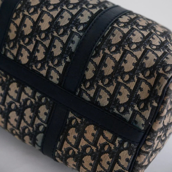 Christian Dior Trotter Navy Diorissimo Boston Bag Purse Handbag - Picture 14 of 17